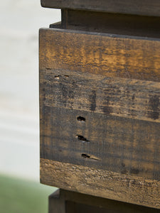 Rustic Recycled Wood Nightstand