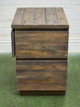 Load image into Gallery viewer, Rustic Recycled Wood Nightstand
