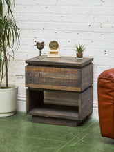 Load image into Gallery viewer, Rustic Recycled Wood Nightstand
