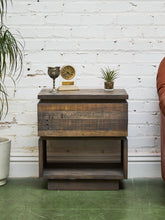 Load image into Gallery viewer, Rustic Recycled Wood Nightstand

