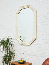 Load image into Gallery viewer, White Geometric Bamboo Mirror
