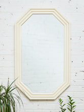 Load image into Gallery viewer, White Geometric Bamboo Mirror
