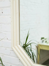 Load image into Gallery viewer, White Geometric Bamboo Mirror
