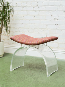 Lucite Base Vanity Chair