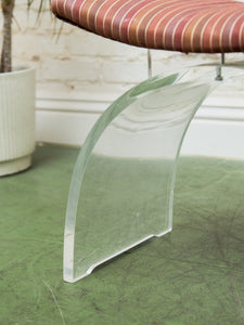 Lucite Base Vanity Chair