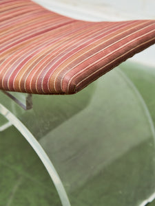Lucite Base Vanity Chair