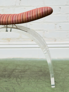 Lucite Base Vanity Chair