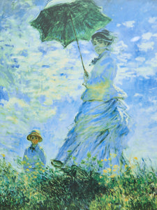Woman with Parasol Painting Monet Study