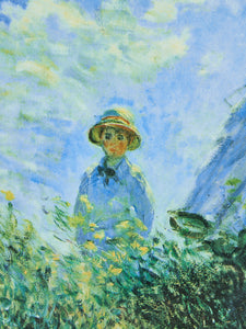 Woman with Parasol Painting Monet Study