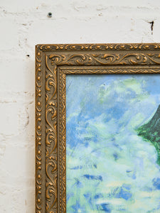 Woman with Parasol Painting Monet Study