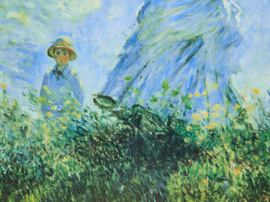 Woman with Parasol Painting Monet Study