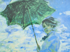 Woman with Parasol Painting Monet Study