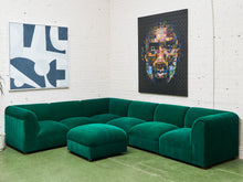 Load image into Gallery viewer, Kelly Green Vintage Modular Sectional
