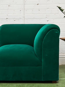 Kelly Green Vintage Modular Sectional