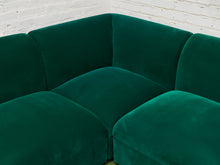 Load image into Gallery viewer, Kelly Green Vintage Modular Sectional
