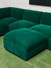 Load image into Gallery viewer, Kelly Green Vintage Modular Sectional

