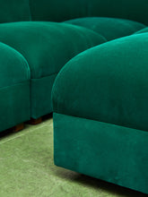 Load image into Gallery viewer, Kelly Green Vintage Modular Sectional
