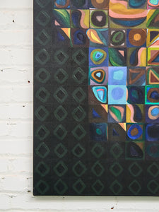 “Focus” Max Moore Painting on Canvas Signed