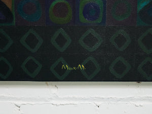 “Focus” Max Moore Painting on Canvas Signed