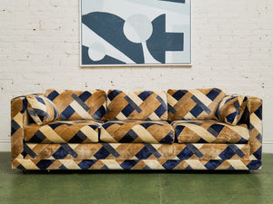 1970s Geometric Vintage Sofa