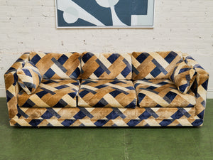 1970s Geometric Vintage Sofa