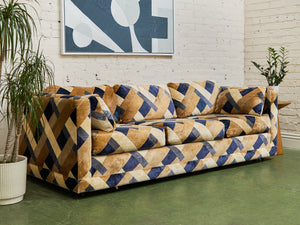 1970s Geometric Vintage Sofa