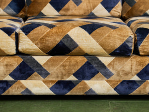 1970s Geometric Vintage Sofa