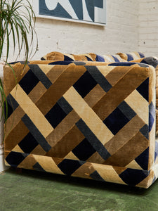 1970s Geometric Vintage Sofa