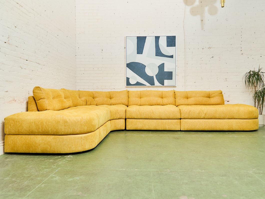 Prima Double Bumper Sectional 4 Piece