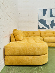 Prima Double Bumper Sectional 4 Piece