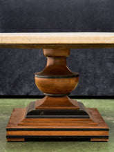 Load image into Gallery viewer, Octagon Travertine 1970s Coffee Table on Pedestal Base
