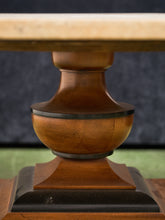 Load image into Gallery viewer, Octagon Travertine 1970s Coffee Table on Pedestal Base
