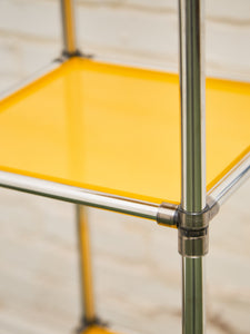 Yellow 4 level Shelf