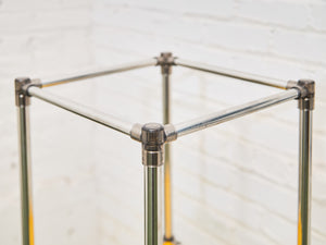 Yellow 4 level Shelf