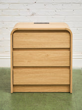 Load image into Gallery viewer, 3 Drawer Blonde Nightstands
