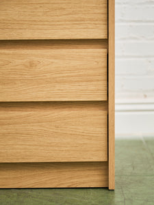 3 Drawer Blonde Nightstands