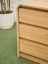 Load image into Gallery viewer, 3 Drawer Blonde Nightstands
