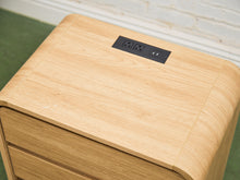 Load image into Gallery viewer, 3 Drawer Blonde Nightstands
