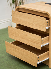 Load image into Gallery viewer, 3 Drawer Blonde Nightstands
