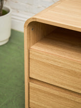 Load image into Gallery viewer, Pair of Double Drawer Blonde Nightstands
