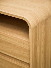 Load image into Gallery viewer, Pair of Double Drawer Blonde Nightstands
