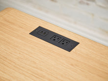 Load image into Gallery viewer, Pair of Double Drawer Blonde Nightstands
