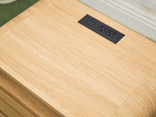 Load image into Gallery viewer, Pair of Double Drawer Blonde Nightstands
