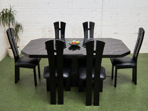 Faux Marble Dining Table