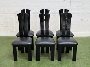 Set of 6 post Modern Dining Chairs