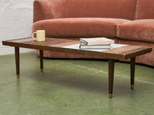 Load image into Gallery viewer, Rustic, Mid-Century Modern Coffee Table with Formica Side Table
