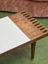 Load image into Gallery viewer, Rustic, Mid-Century Modern Coffee Table with Formica Side Table
