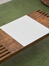 Load image into Gallery viewer, Rustic, Mid-Century Modern Coffee Table with Formica Side Table
