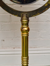 Load image into Gallery viewer, Lapis Stone World Globe on Brass Stand
