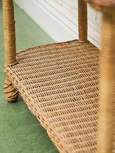 Load image into Gallery viewer, Cottage Chic Rattan Entry Table
